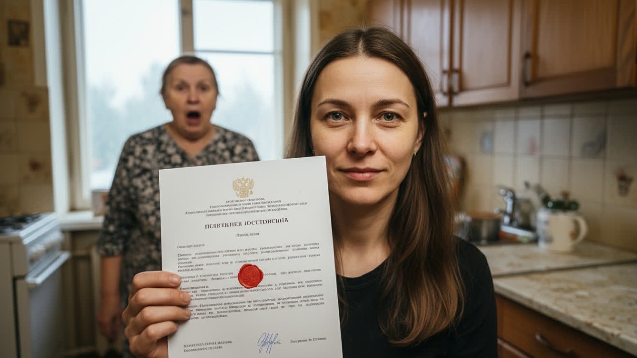 Свекровь выгнала меня, но 1 документ лишил её всего.