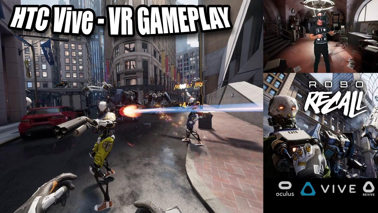 Robo Recall Htc Vive Gameplay In Vr With Revive And Trackpad Locomotion Mod Youtube