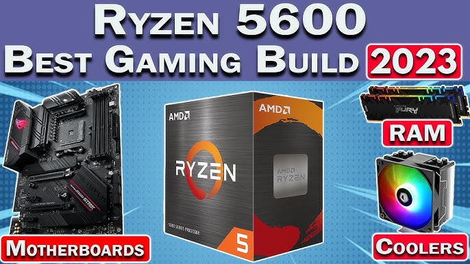 PC avec AMD Ryzen 5 5600X, 16Go