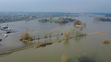 Hoogwater IJssel, Zwolle en jachthaven Hattem