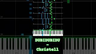 Dubidubidu | Christell (chipichipi chapachapa) PIANO 3/4 #shortsvideo #piano #tiktok