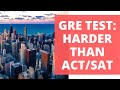 GRE Exam Is Harder Than Act or SAT But Less Difficult Than GMAT. GRE Exam Preparation For Beginners