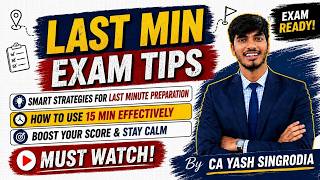 CA Final FR Last Minute Strategy | Tips, Tricks &amp; Exam Hacks I CA Yash Singrodia