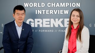 World Chess Champion Interview with Ding Liren | GRENKE Chess Classic 2024