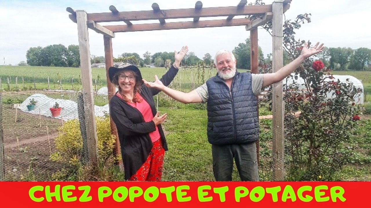 FABRICATION D'UNE PERGOLA EN BOIS chez 👩🏼‍🍳POPOTEETPOTAGER 👨‍🌾 