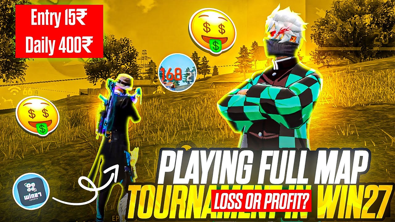 Playing Full Map Tournament 🏆 | Entry 15₹ Win 400₹ Possible 🤯 | Loss Or Profit ?😭 | Babugaming