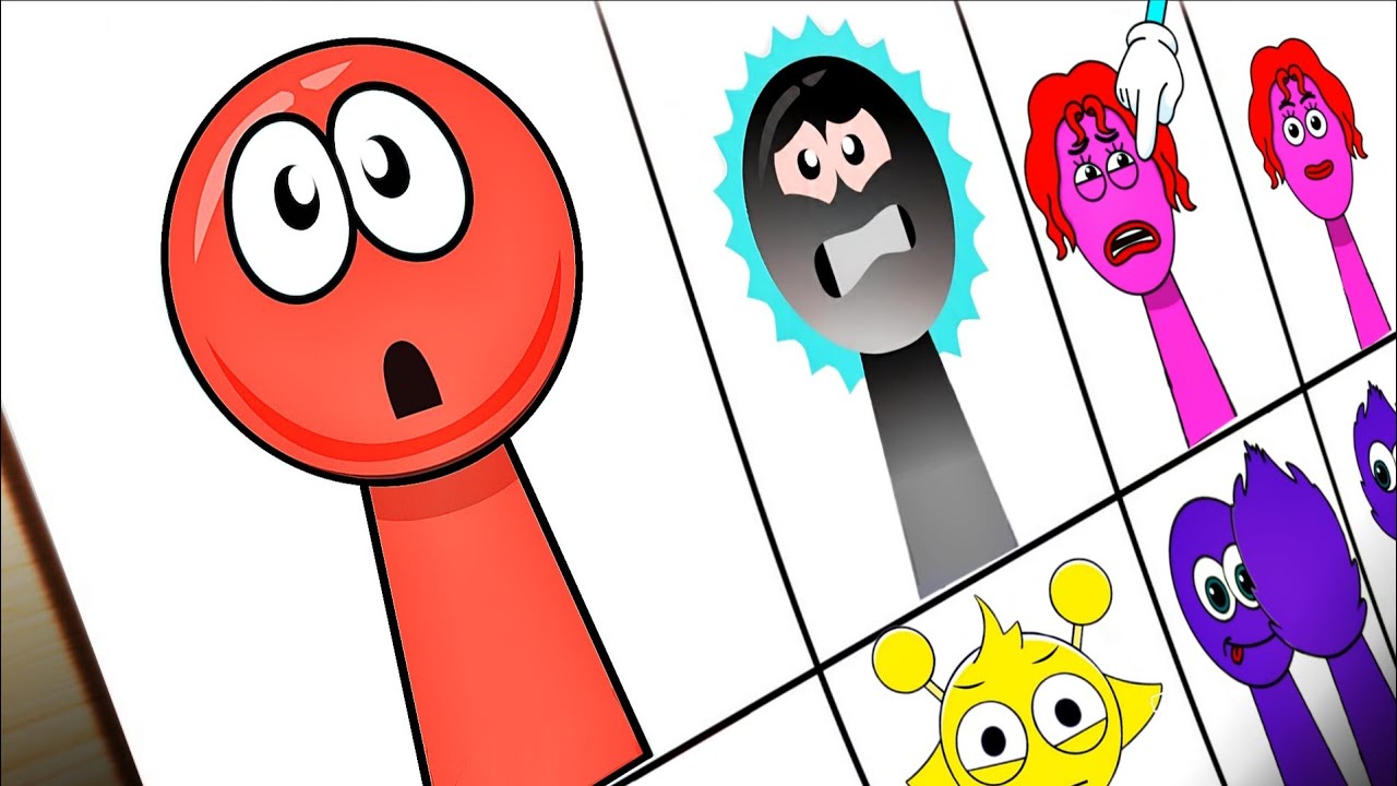 Drawing My Sprunki OC- Ovy Oval (from Save The Shapes) | Incredibox Sprunki OC