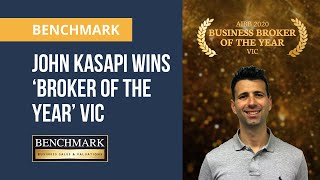 John Kasapi Wins the AIBB 2020 "Business Broker of the Year" Award for VIC