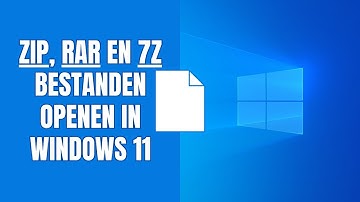 ZIP, RAR en 7z bestanden openen op een PC met Windows 11