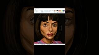 Painting Dora the Explorer in Microsoft Paint—realistic style  #art #microsoftpaint #anatomy #mewing