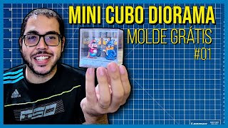MINI CUBO DIORAMA | SUPER MARIO WORLD | MOLDE GRATIS #01