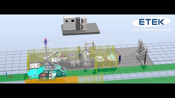 Robot lắp kính tự động dây chuyền sản xuất ô tô | Giải pháp Robotic | Robotics- Vision Solutions.