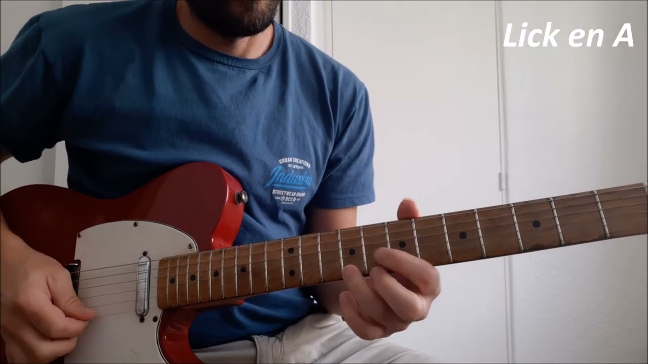 Lick de GUITARRA COUNTRY en A - YouTube