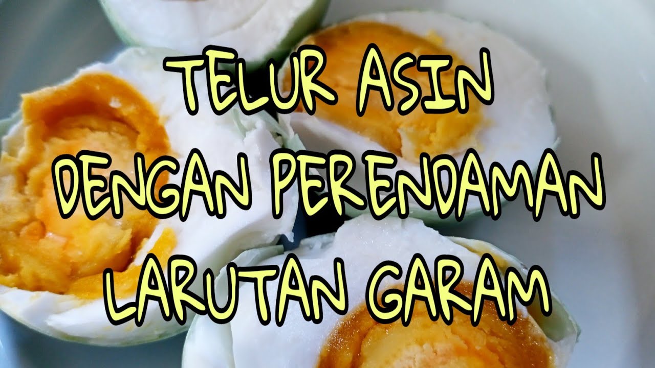 MEMBUAT TELUR ASIN MENGGUNAKAN LARUTAN GARAM - YouTube