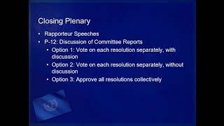 Model United Nations: Closing Plenary