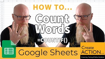 COUNT how many times a word appears in Google Sheets?! (COUNT IF Function)