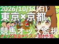 【競馬オッズ変動】東京・京都競馬オッズ変動リアルタイム監視!締切3分前の競馬予想&実況【ずんだもん】