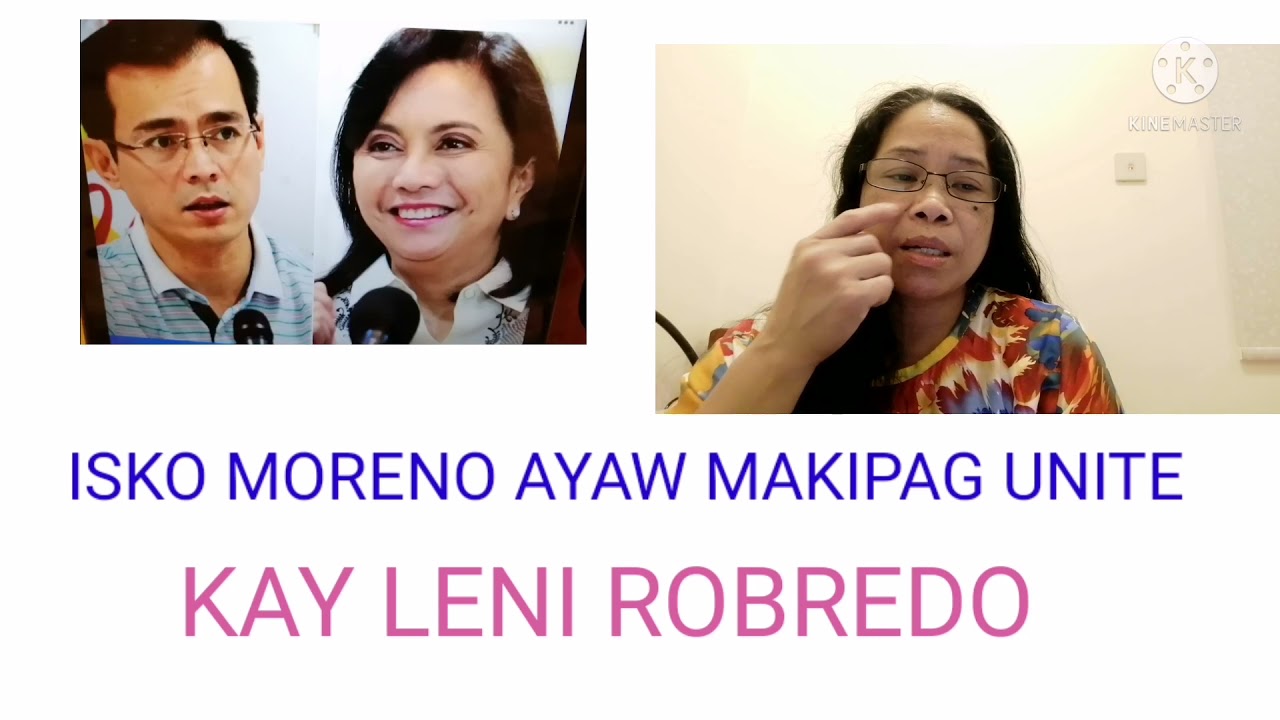 ISKO MORENO, AYAW MAKIPAG UNITE KAY LENI ROBREDO.