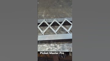 The equal spacing layout tool designed for ornamental iron  #fencebuilder #miller #tools #rail #make