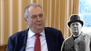 Miloš Zeman cituje Winstona Churchilla