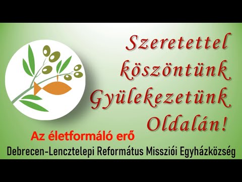 Az életformáló erő - Online Istentisztelet 2020. április 26.