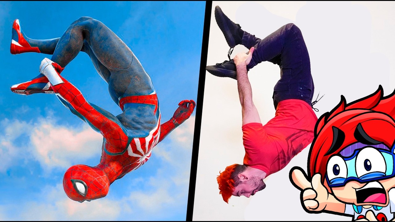 PROBÉ LAS ACROBACIAS de Spider-Man en LA VIDA REAL | Luky Reacciona
