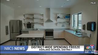 Ashland School District on district wide spending freeze