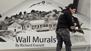 How I painted a Wall Mural for the local Golf Club