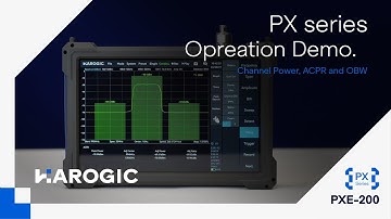 HAROGIC Technologies PX series handheld spectrum analyzer software operation demo