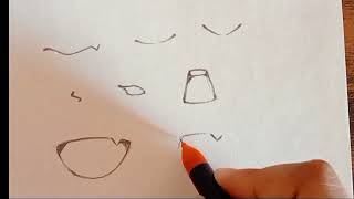 How to make anime mouth tutorial #art #anime 