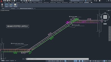 AutoRebars  for AutoCAD 2021 Beams stepped lintels rebar reiforcement