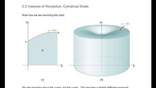 2.3 Volumes of Revolution: Cylindrical Shells
