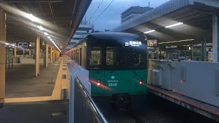 #神戸市営地下鉄　＃北神線　谷上駅で6000系　46号車と、45号車の発車。