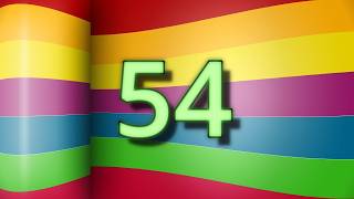 54 Second Countdown | Rainbow Colors