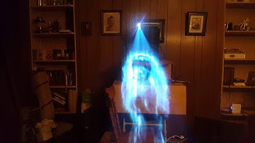 DIY Fogscreen lights on, Testing new 2015 video