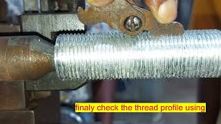 Thread Cutting using single point cutting tool without disengaging the half nut.