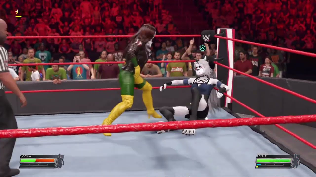 ПРЕДВАРИТЕЛЬНЫЙ ПРОСМОТР WWE 2K22/DCWA 2K22: Луна (Helluva Boss) против Роуга (X-Men)