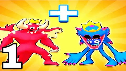 Monster Rampage : Merge Rainbow - Walkthrough Part 1 Levels 1-15 - Android ios Gameplay