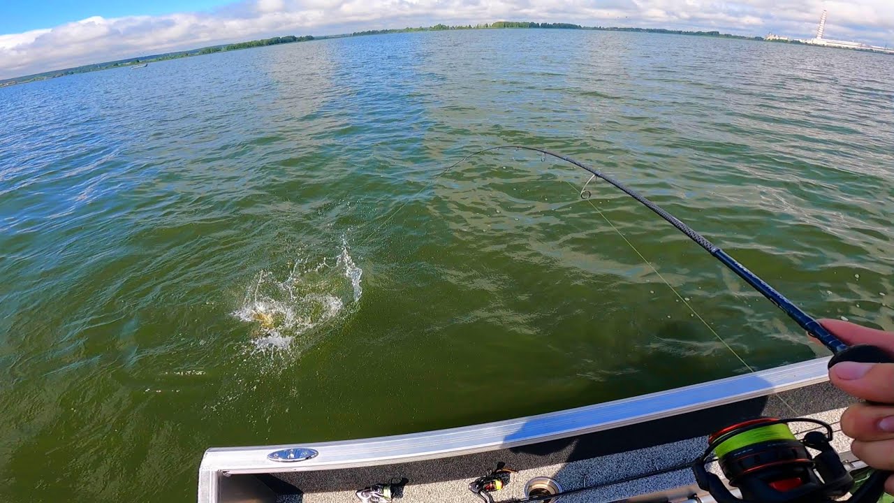 Tik išlindo saulė ir pradėjo kalt lydekos. Naujų masalų testas. Elektrėnų marios