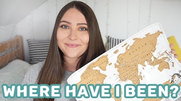 My Travel Scratch Map |  Scratching Off Every Country I’ve Visited!