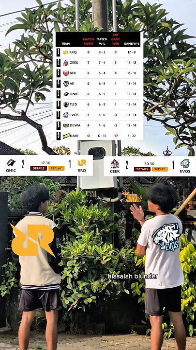 Kondisi RRQ & EVOS Abis Match Kemarin #mobilelegends #mlbb #mlbbcontencreator #mplseason15