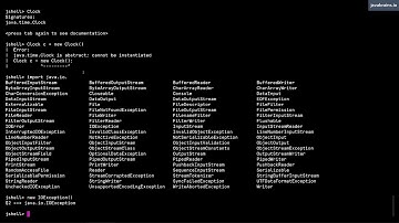 JShell Basics 11 - Imports