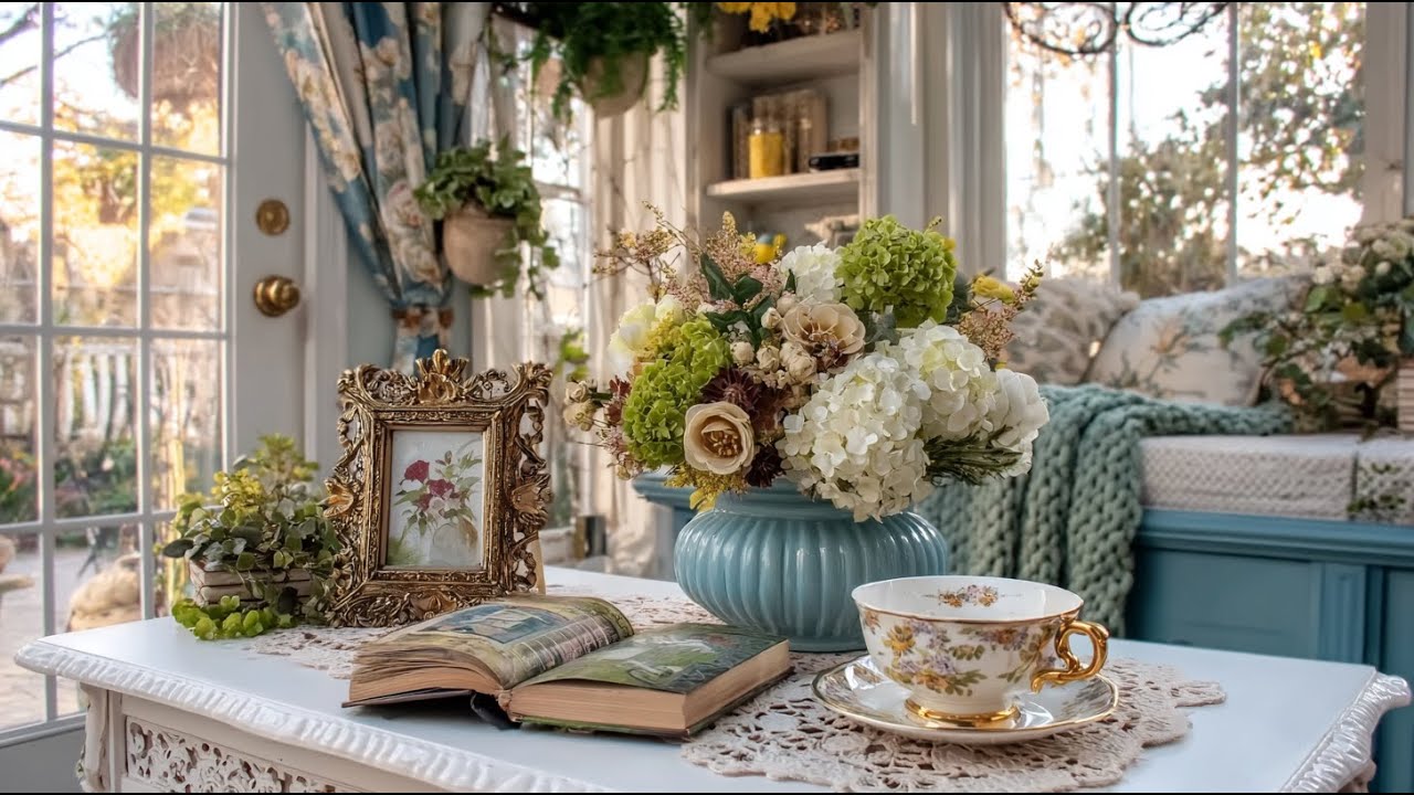 10 УЮТНЫХ СЕКРЕТОВ ДЕКОРА для создания РОМАНТИЧНОГО дома в стиле винтаж и шебби-шик | Английский ...