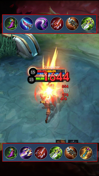 YIN TUTORIAL BUILD COMPARISON #mlbb #yin #shorts