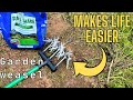 How to easily fix bare spots in your lawn with a garden weasel