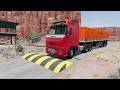 Trucks vs SpeedBump - BeamNG Drive