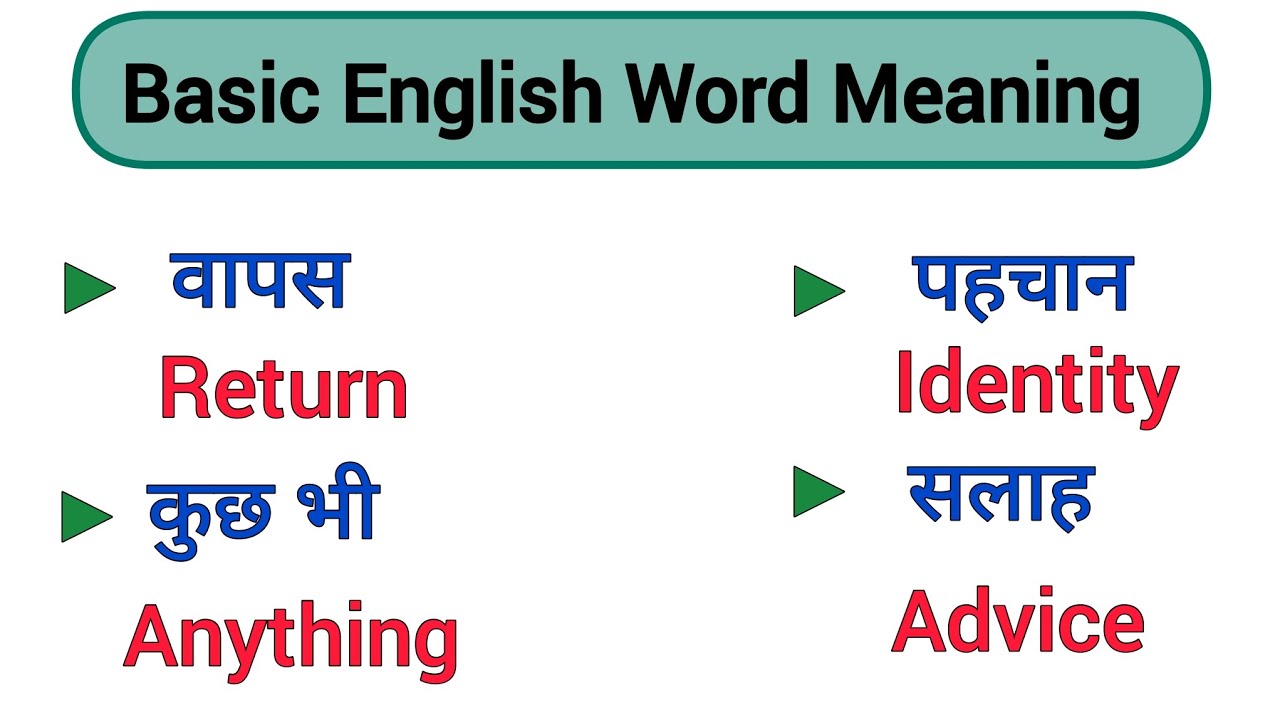 Basic English Word Meaning Notice Appeal YouTube
