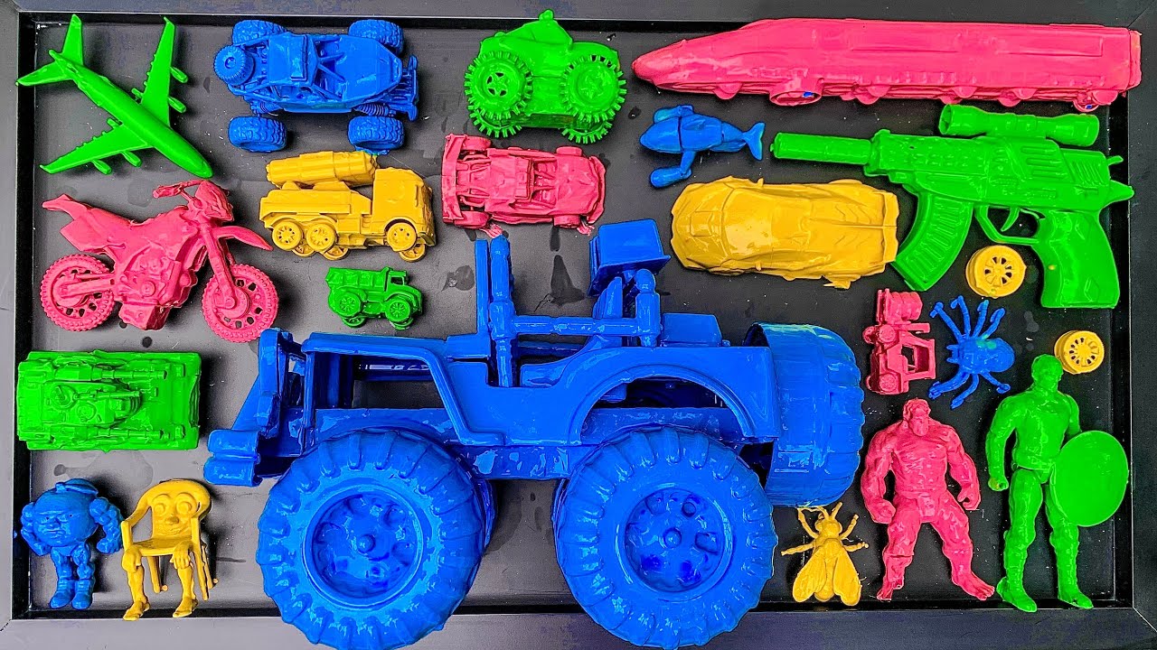 Membersihkan mobil mobilan, kereta cepat, tank baja, pesawat terbang, mobil monster, dan anomali