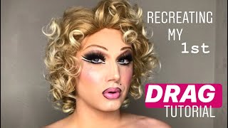 Drag Makeup Transformation FIRST TIME (Re-Imagined)