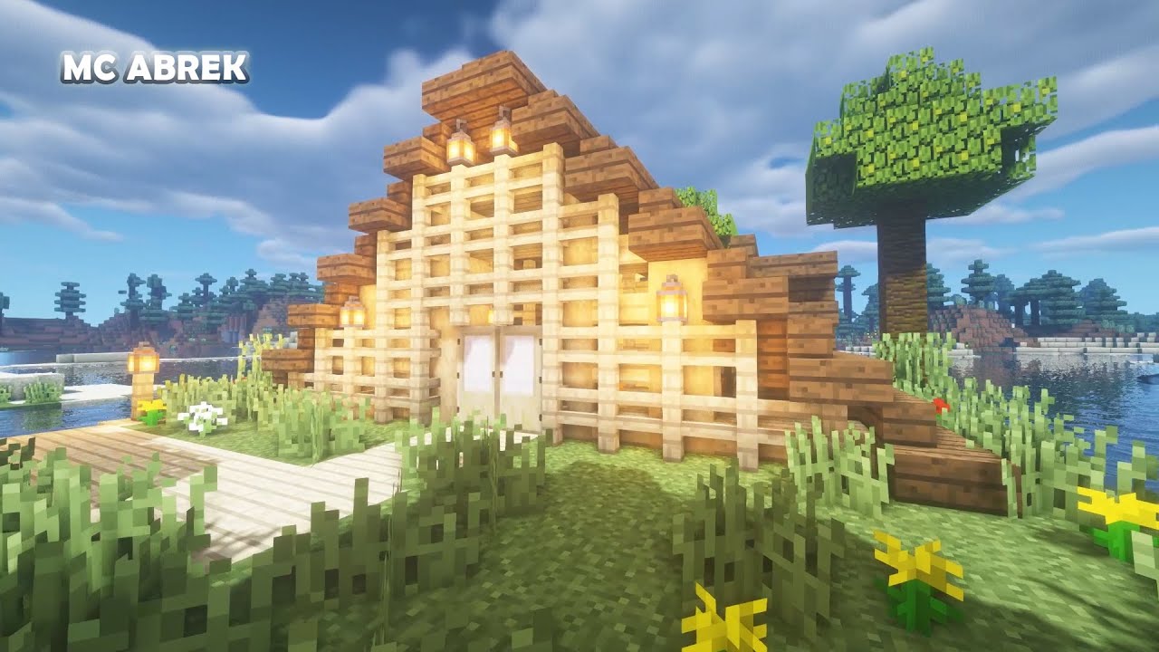 Minecraft: #28 | How to Build a SURVIVAL HUT FOR TWO | survival hut for